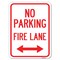 Signmission No Parking Fire Lane With Bidirectional Arrow Heavy-Gauge Aluminum Rust Proof Parking, A-1824-23738 A-1824-23738 - alternate 1